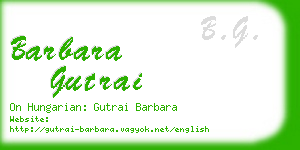 barbara gutrai business card